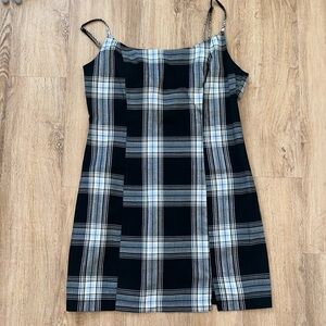 Black-and-white striped dress